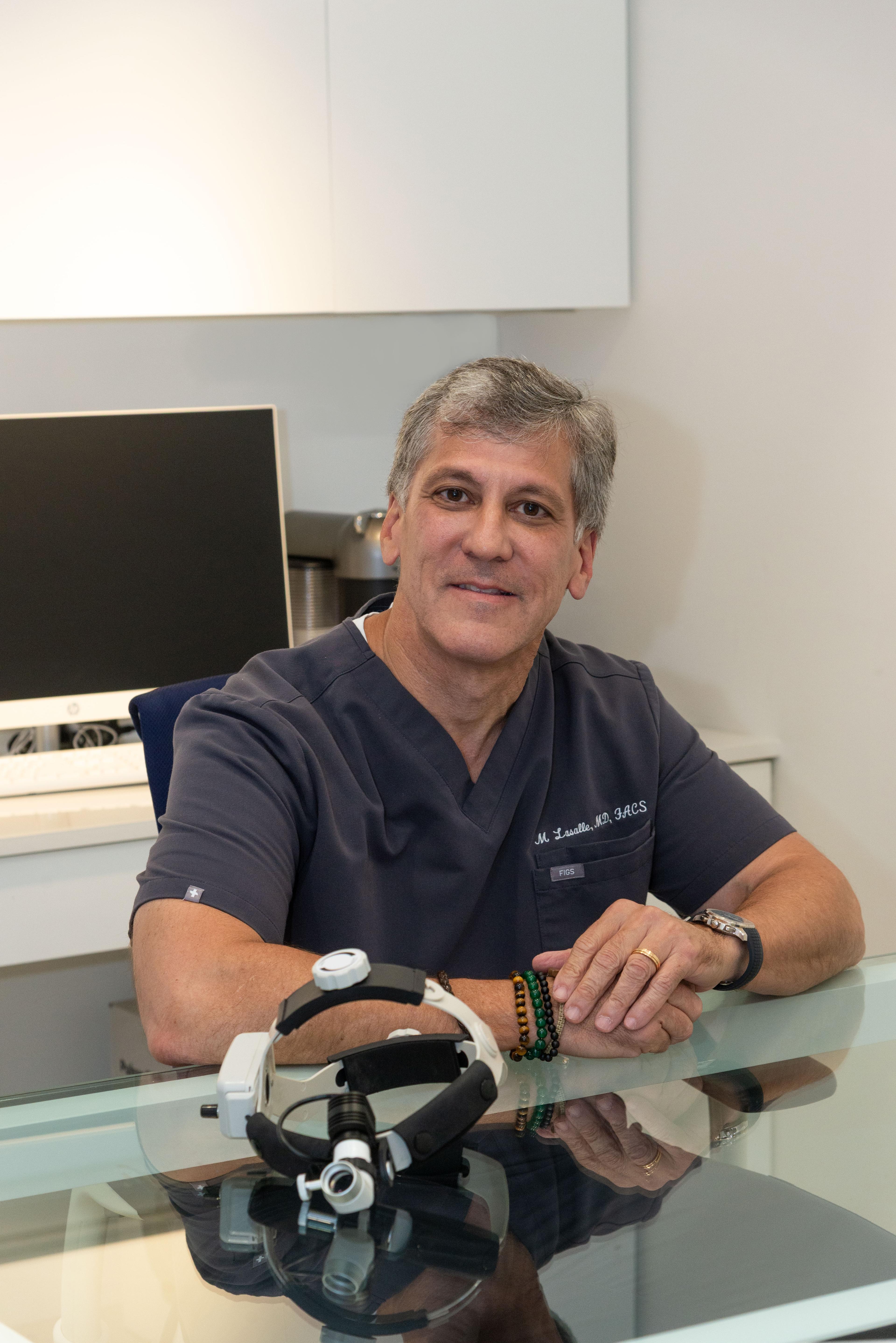 Doctor smiling in the clinic